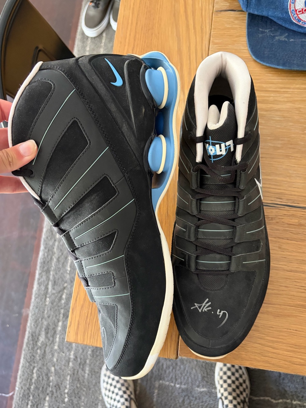 Game-Worn Autographed Nike Shox AK-47